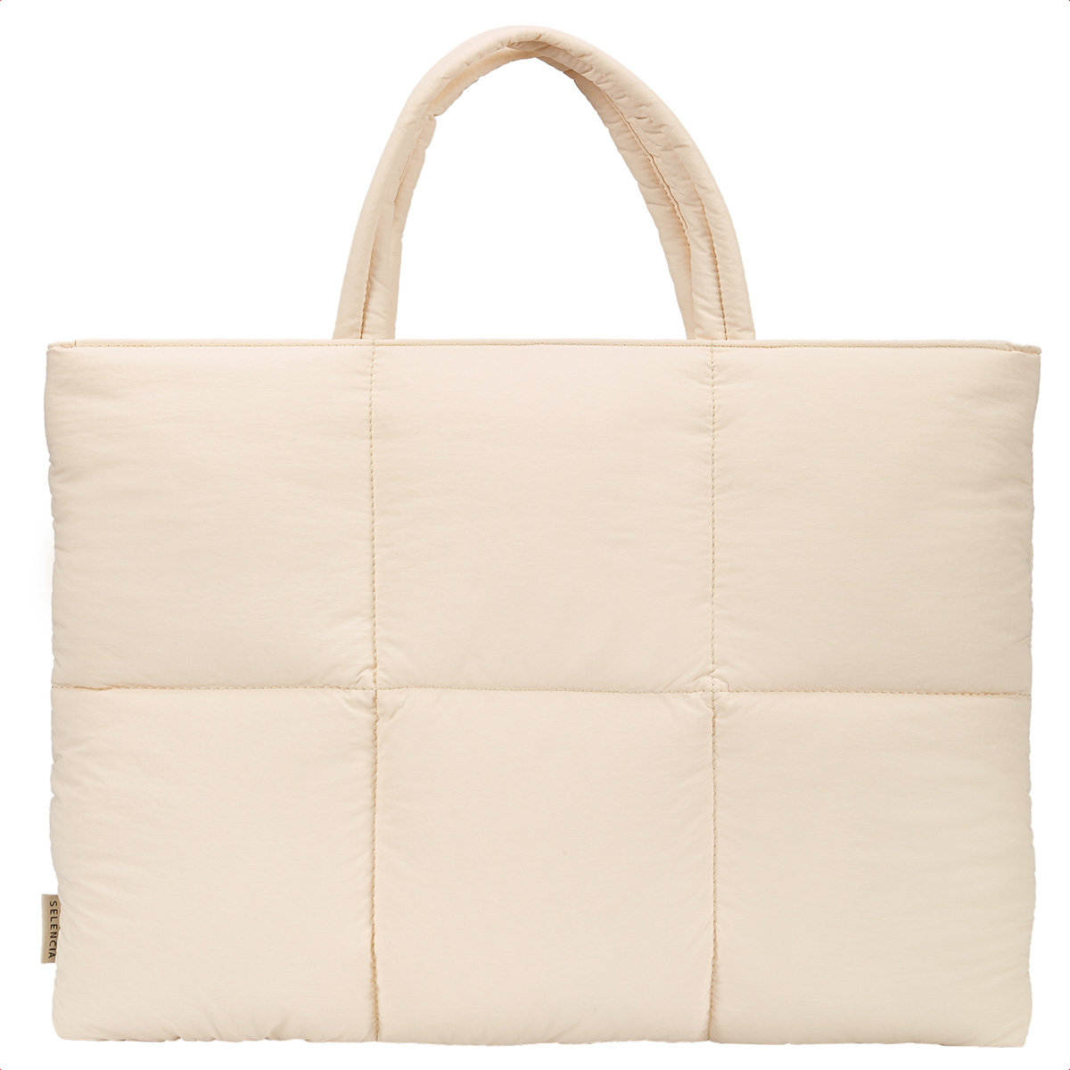 Selencia Vaya Puffy Laptoptasche 16 Zoll - Soft Ivory