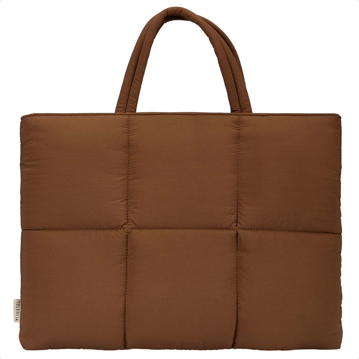 Selencia Vaya Puffy Laptoptasche 16 Zoll - Mocha Brown