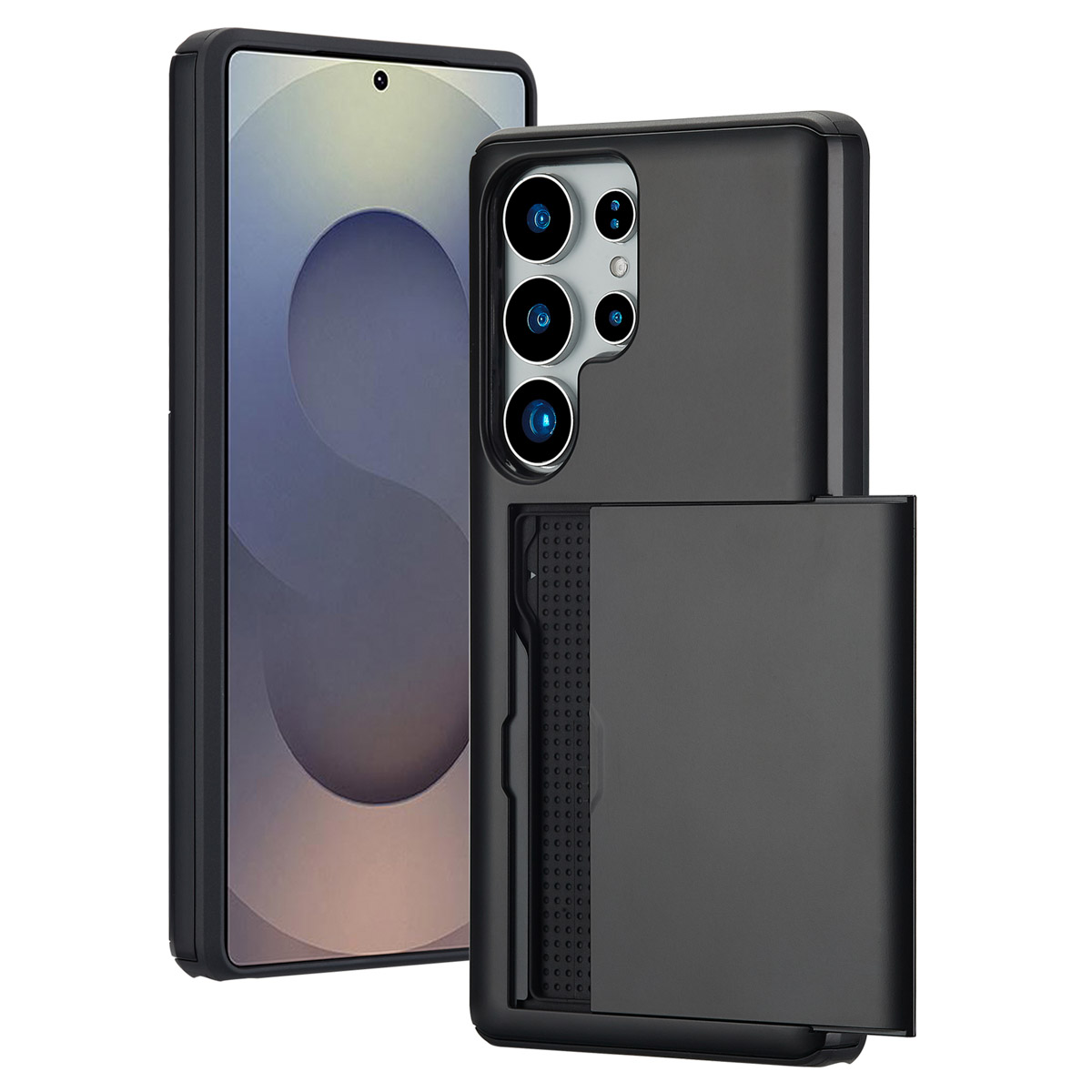 imoshion Backcover mit Kartenfach für das Samsung Galaxy S25 Ultra - Schwarz