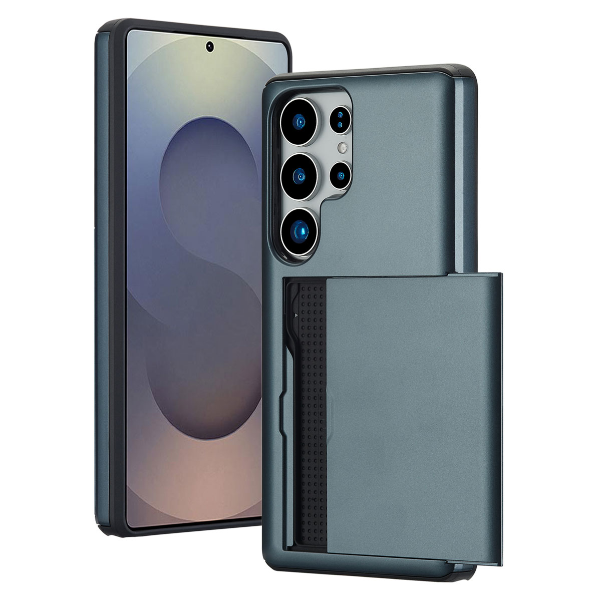 imoshion Backcover mit Kartenfach für das Samsung Galaxy S25 Ultra - Dunkelblau