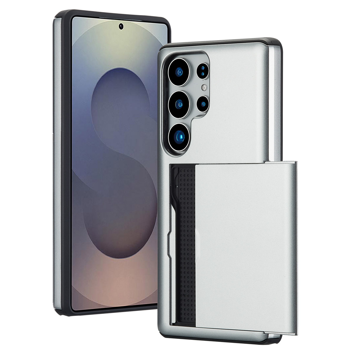 imoshion Backcover mit Kartenfach für das Samsung Galaxy S25 Ultra - Grau