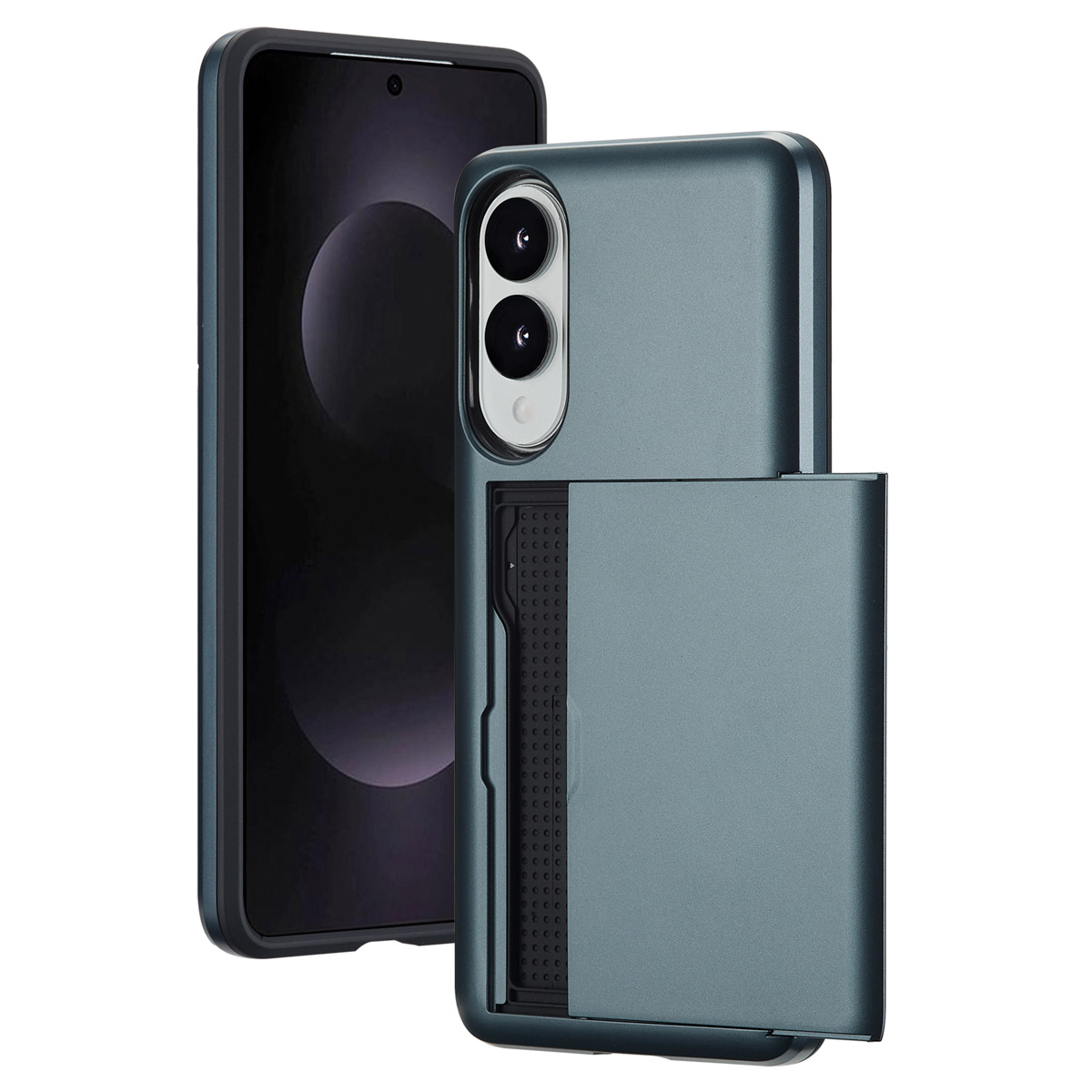 imoshion Backcover mit Kartenfach für das Samsung Galaxy S25 Edge - Dunkelblau