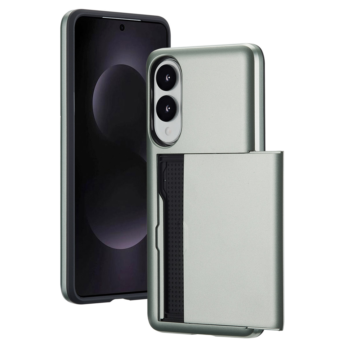 imoshion Backcover mit Kartenfach für das Samsung Galaxy S25 Edge - Grün