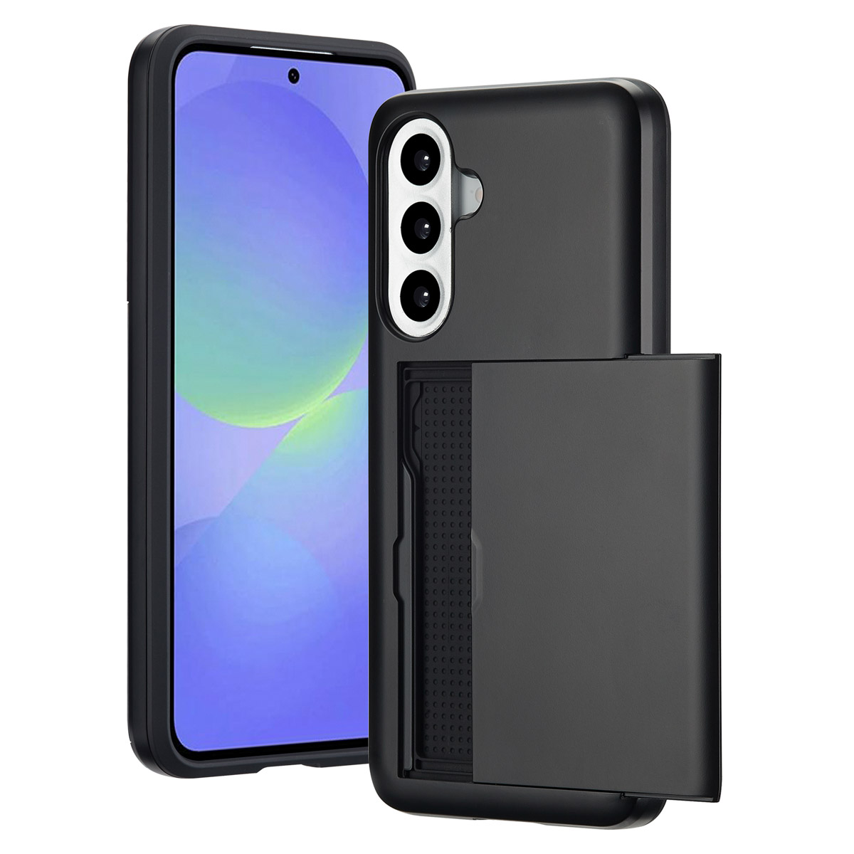 imoshion Backcover mit Kartenfach für das Samsung Galaxy A36 / A56 - Schwarz