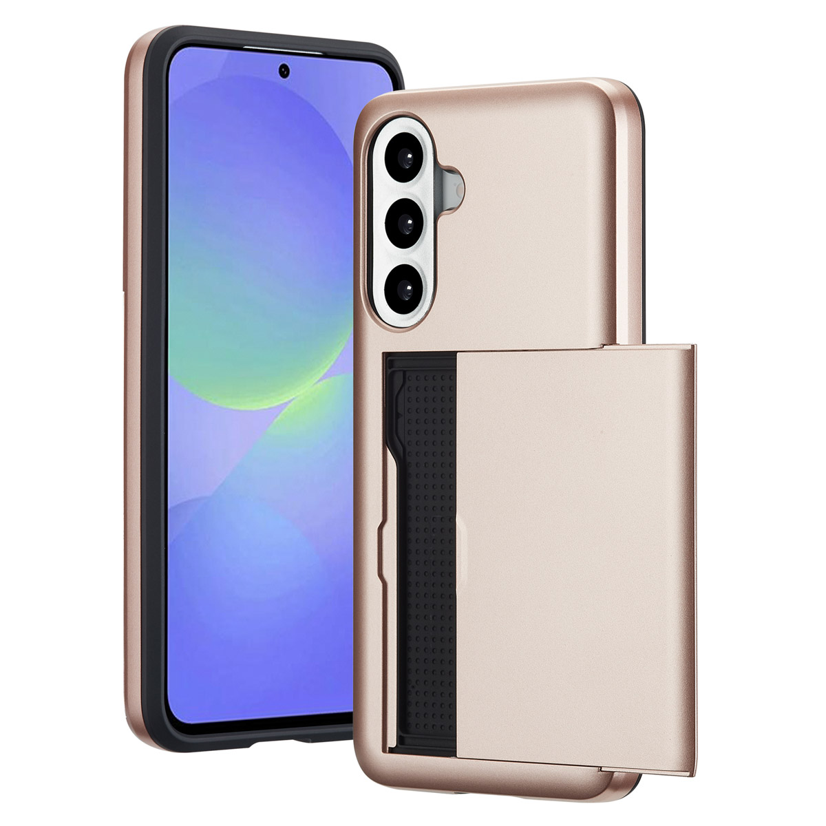 imoshion Backcover mit Kartenfach für das Samsung Galaxy A36 / A56 - Rosé gold