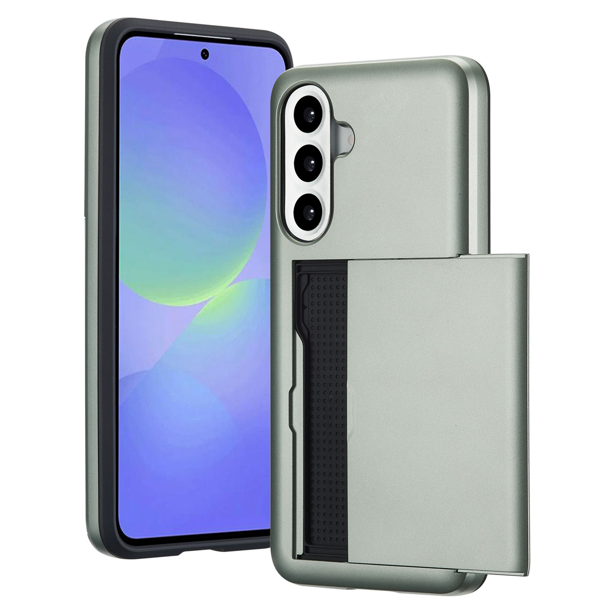imoshion Backcover mit Kartenfach für das Samsung Galaxy A36 / A56 - Grün