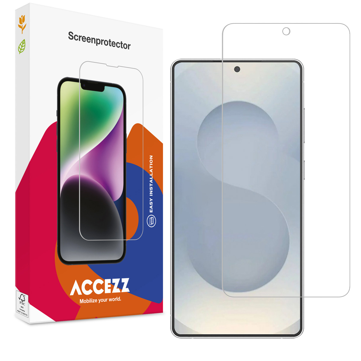 Accezz Screen Protector aus gehärtetem Glas für das Samsung Galaxy S25 Edge