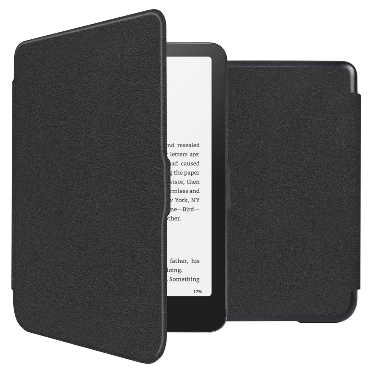 imoshion Slim Hard Case Klapphülle für das Amazon Kindle Paperwhite (2024) / Paperwhite Signature Edition (2024) / Colorsoft (2024) / Colorsoft Signature Edition (2024) - Schwarz