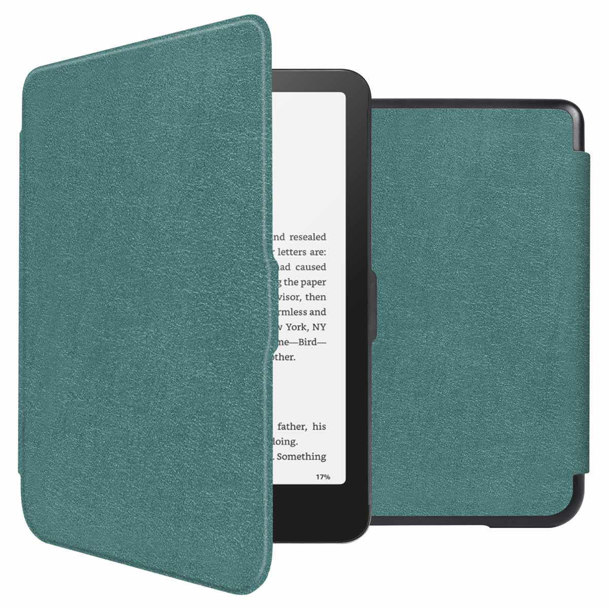 imoshion Slim Hard Case Klapphülle für das Amazon Kindle Paperwhite (2024) / Paperwhite Signature Edition (2024) / Colorsoft (2024) / Colorsoft Signature Edition (2024) - Dunkelgrün