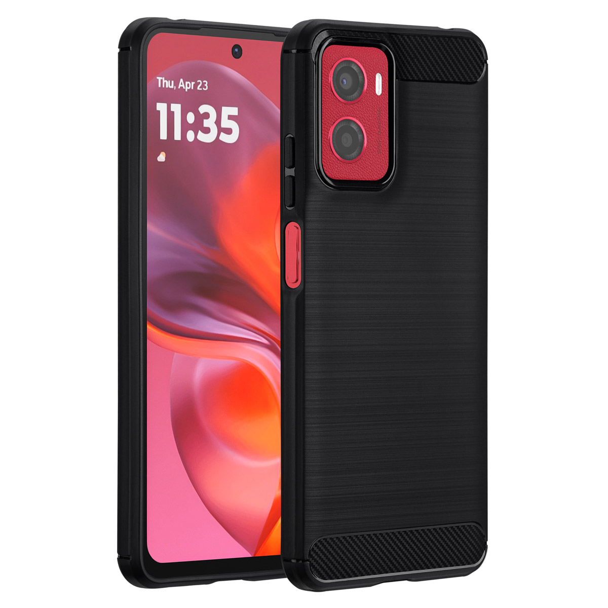 imoshion Brushed Back Cover für das Motorola Moto G05 / E15 - Schwarz