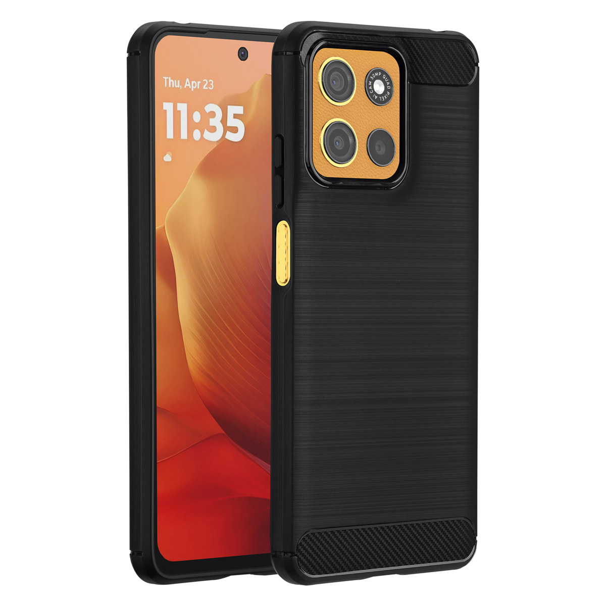 imoshion Brushed Back Cover für das Motorola Moto G15 / G15 Power - Schwarz