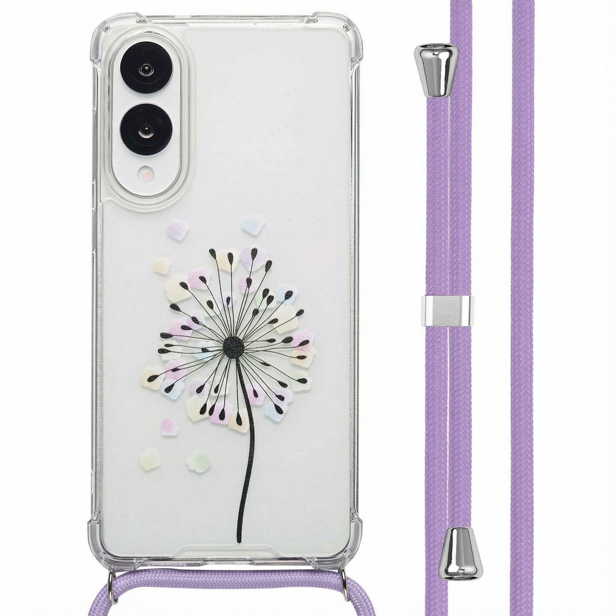 imoshion Design Hülle mit Band für das Samsung Galaxy S25 Edge - Sandstone Dandelion