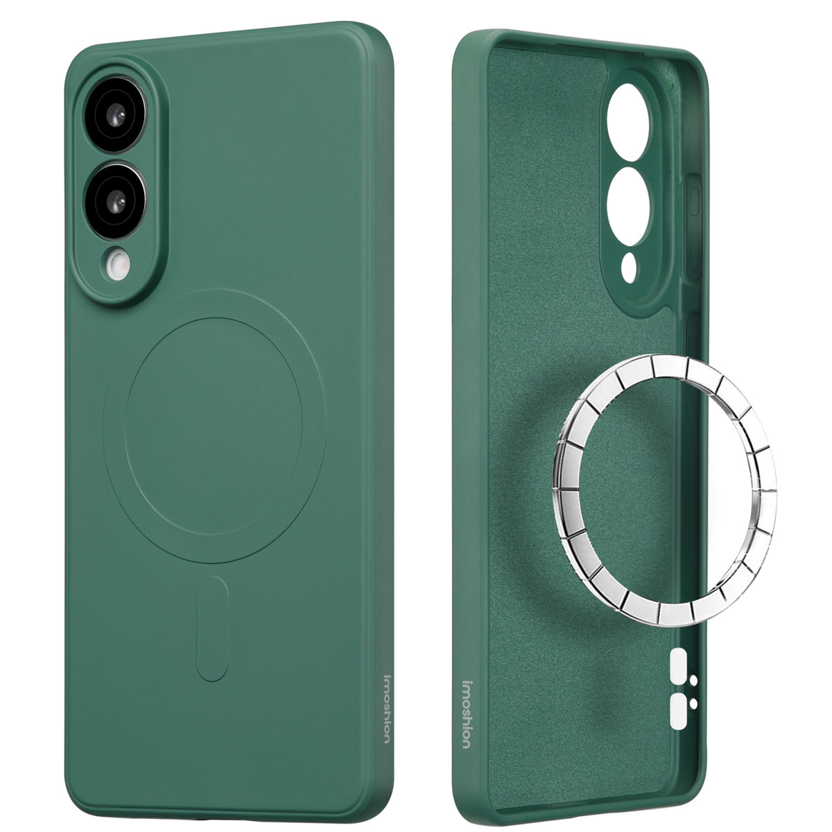 imoshion Color Back Cover mit MagSafe für das Samsung Galaxy S25 Edge - Dunkelgrün