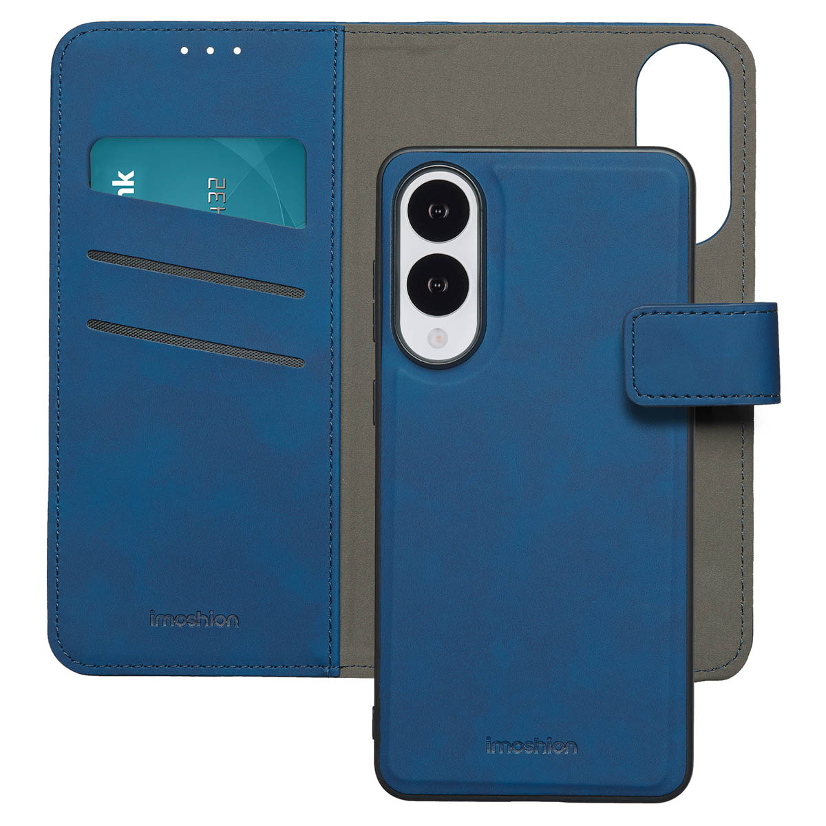 imoshion Entfernbare 2-1 Luxus Klapphülle für das Samsung Galaxy S25 Edge - Blau