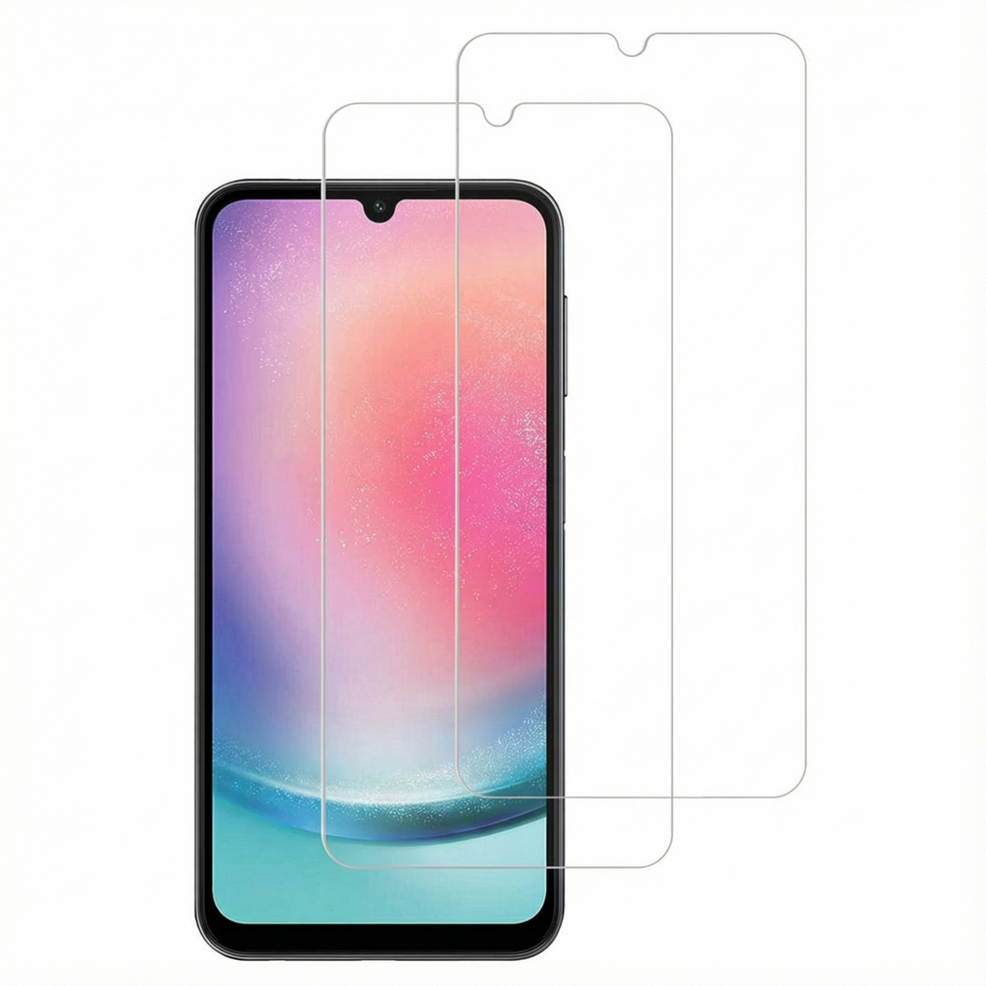 Accezz Displayschutz 2er-pack aus gehärtetem Glas für das Samsung Galaxy A25 (5G)