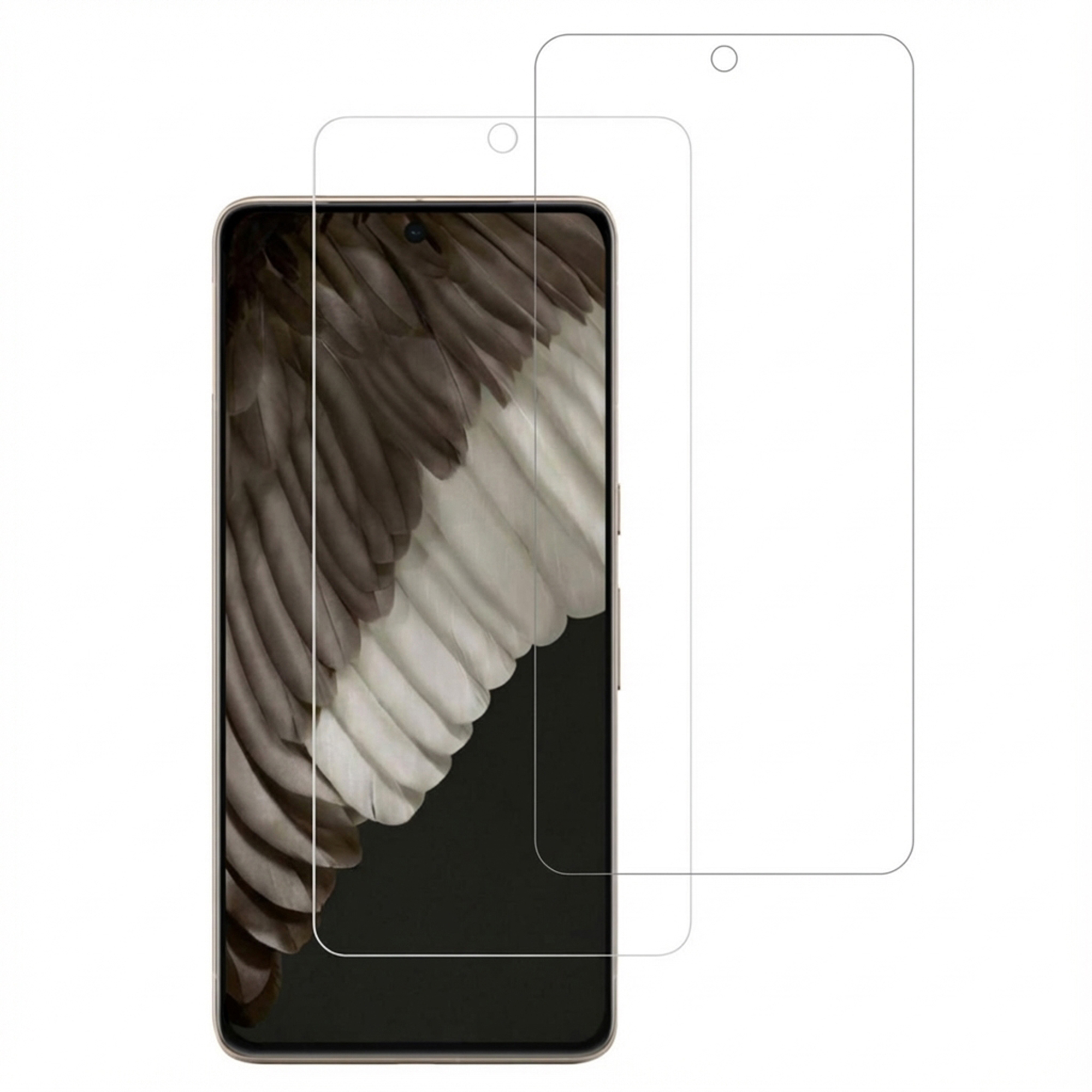 Accezz Displayschutz 2er-pack aus gehärtetem Glas für das Google Pixel 8 Pro
