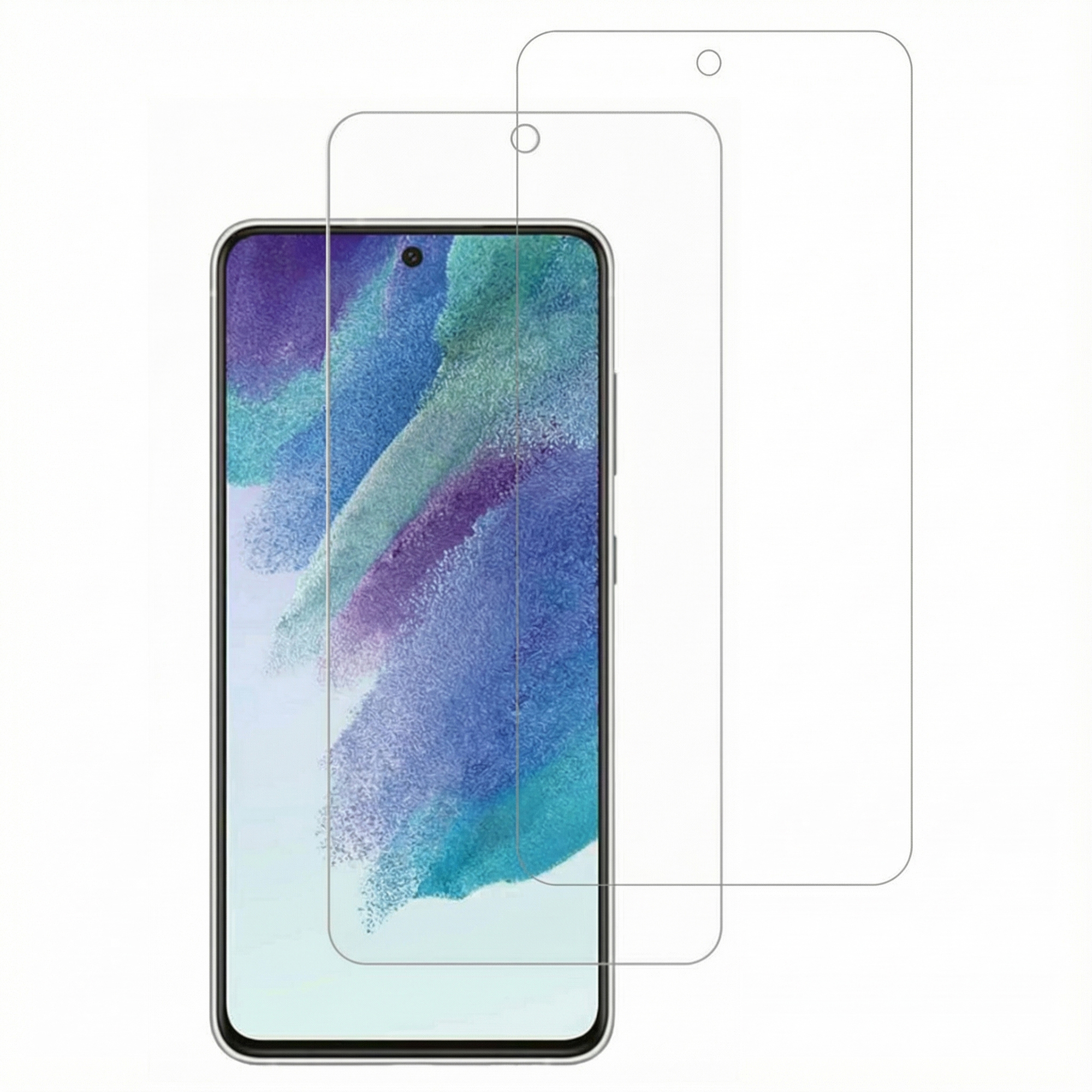 Accezz Displayschutz 2er-pack aus gehärtetem Glas für das Samsung Galaxy S21 FE