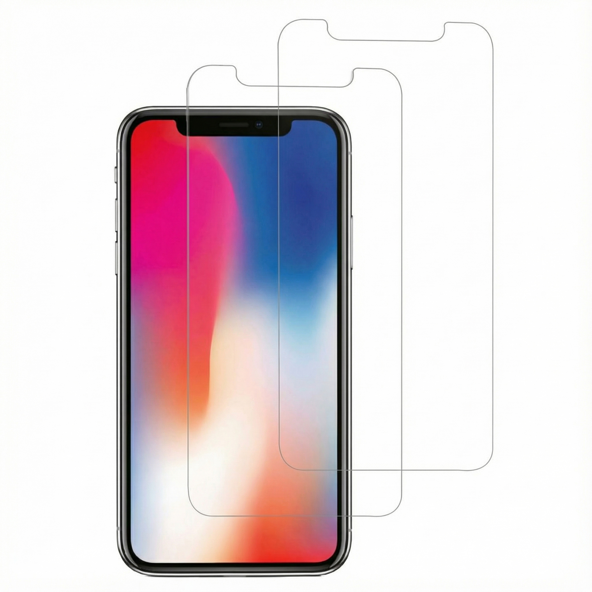 Accezz Displayschutz 2er-pack aus gehärtetem Glas für das Apple iPhone 11 Pro / Xs / X