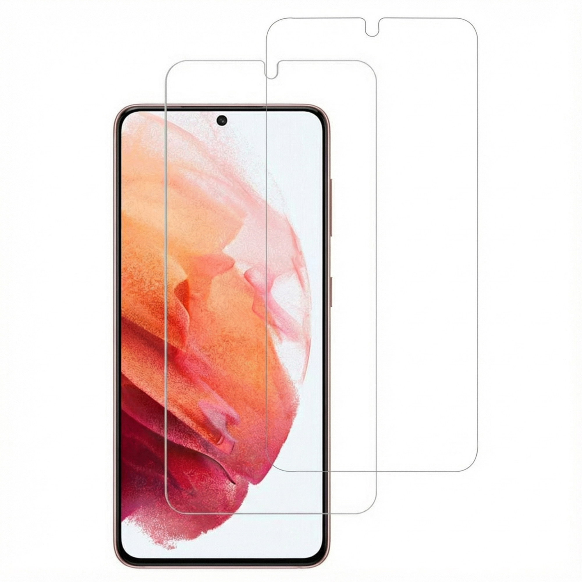 Accezz Displayschutz 2er-pack aus gehärtetem Glas für das Samsung Galaxy S21