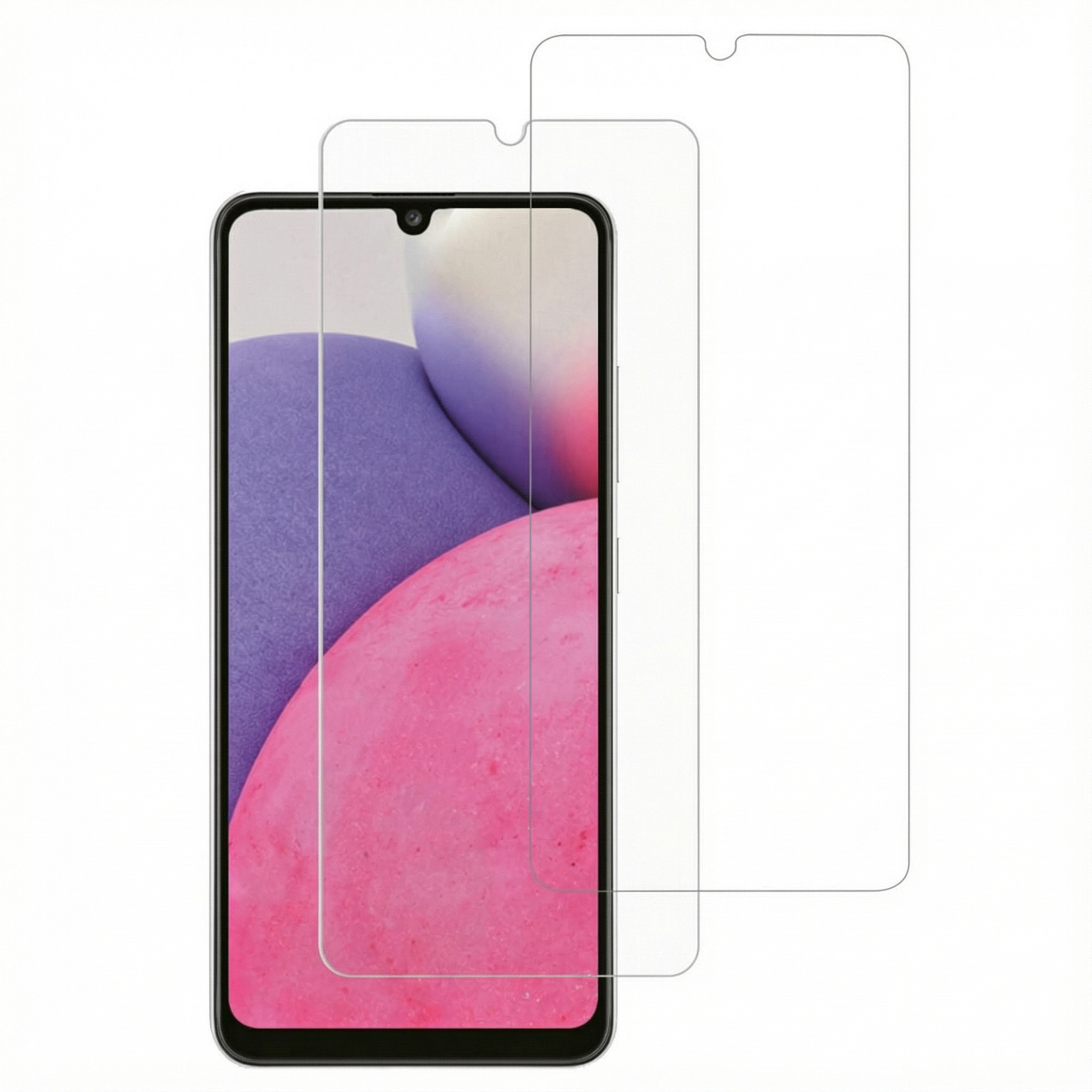 Accezz Displayschutz 2er-pack aus gehärtetem Glas für das Samsung Galaxy A33