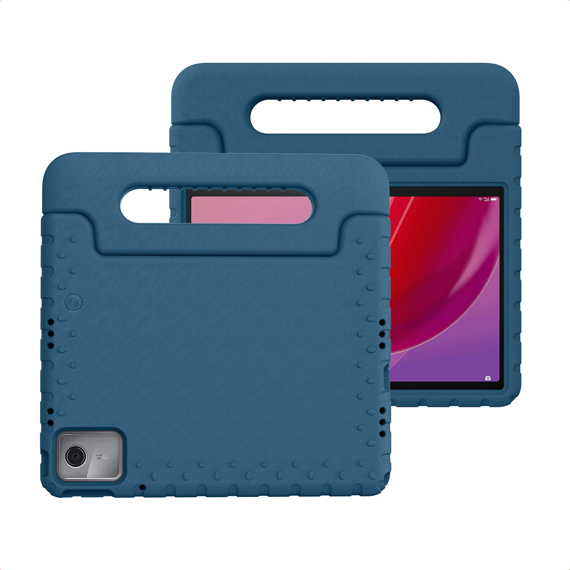 imoshion Schutzhülle mit Handgriff kindersicher für das Lenovo Tab M11 - Dunkelblau