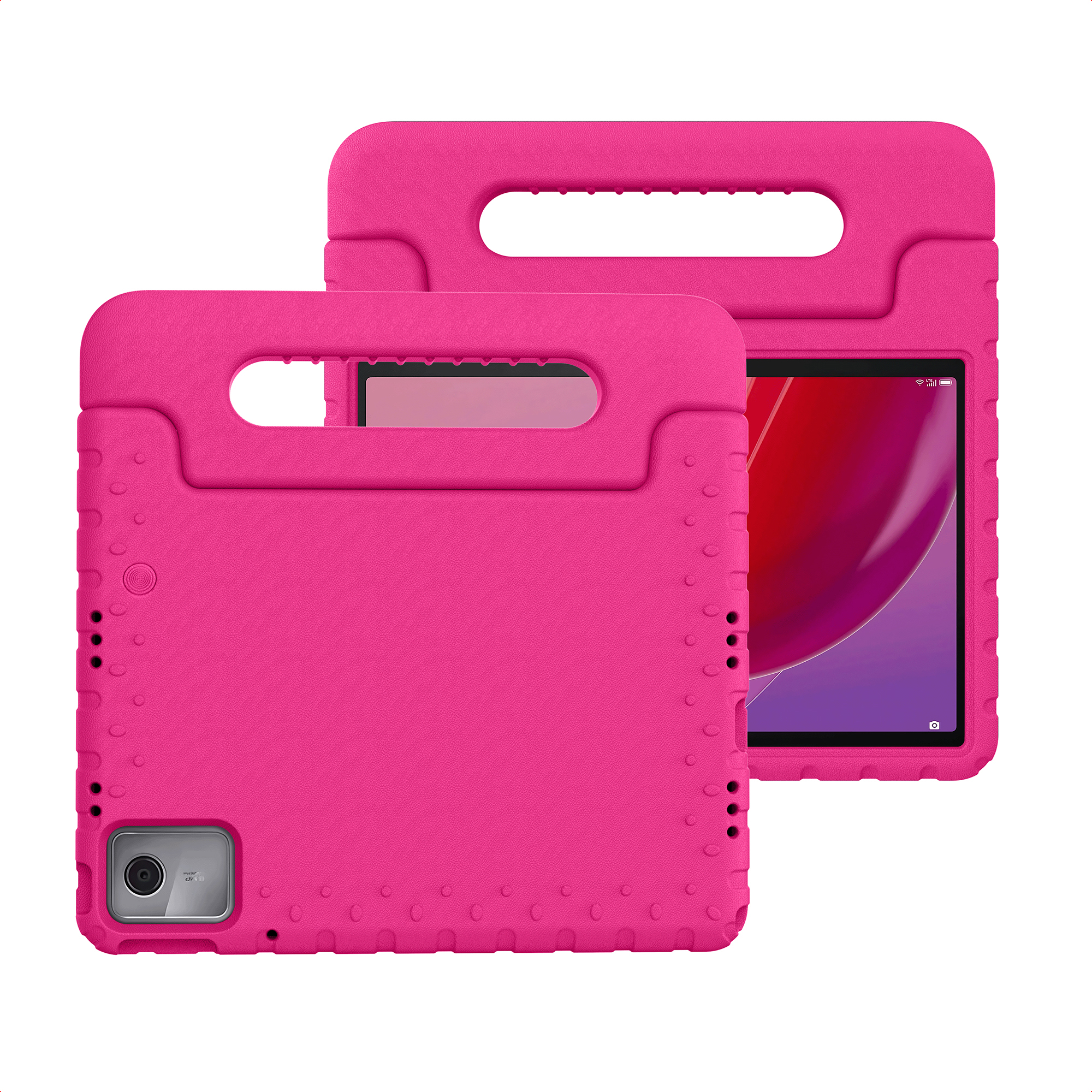 imoshion Schutzhülle mit Handgriff kindersicher für das Lenovo Tab M11 - Rosa