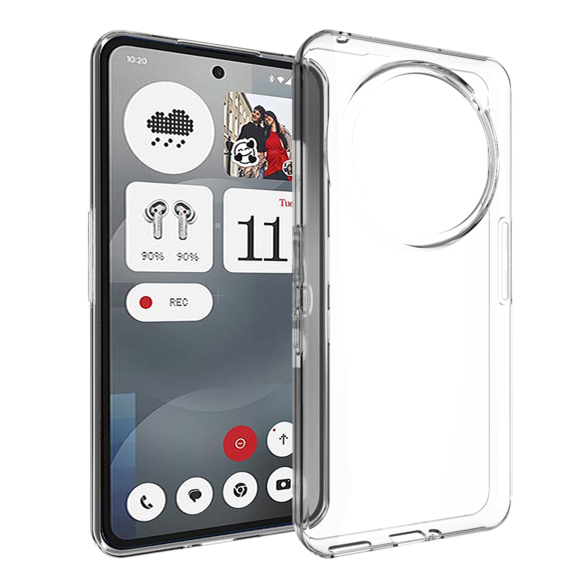 Accezz Clear TPU Backcover für das Nothing Phone (3a) Pro - Transparent