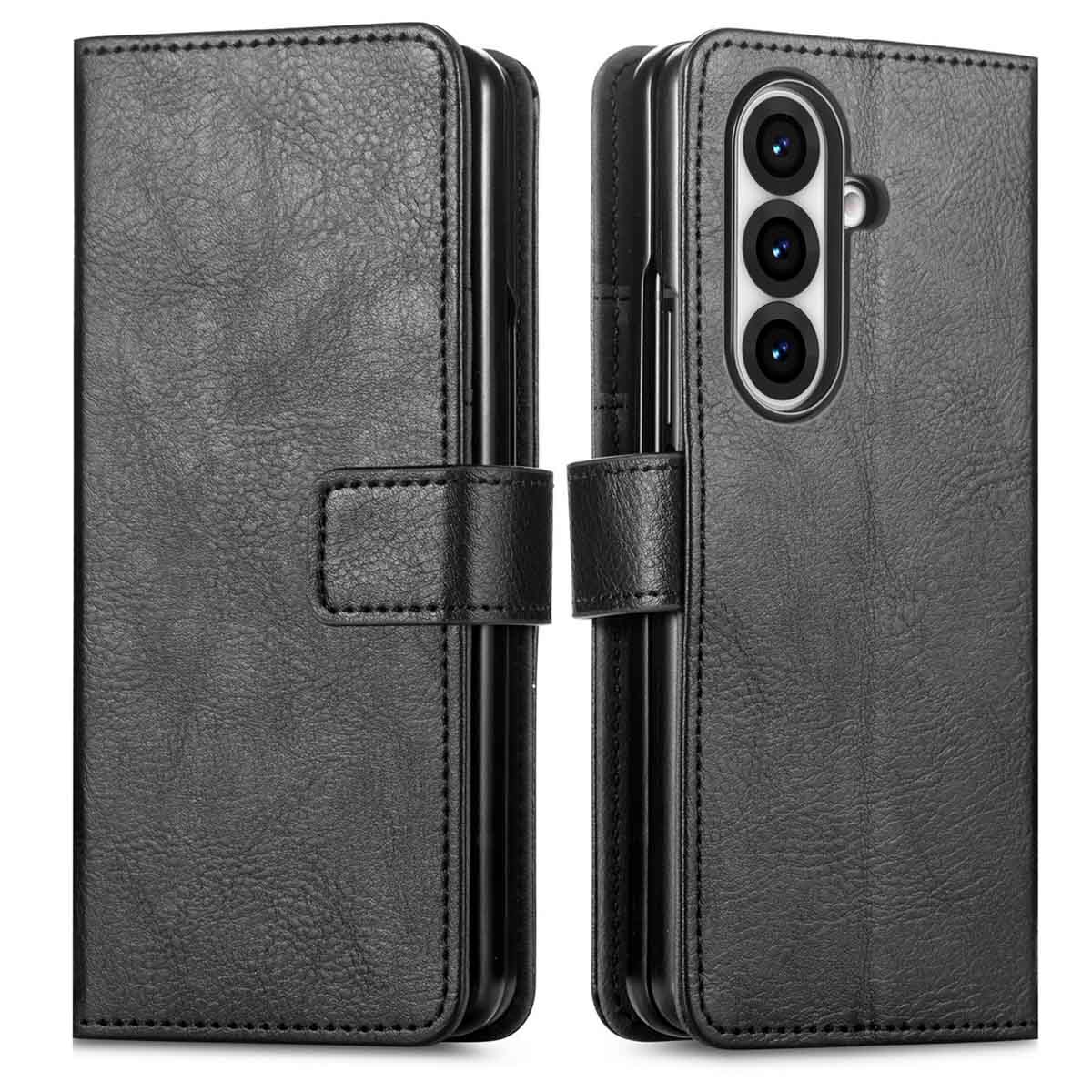 imoshion Luxuriöse Klapphülle für das Samsung Galaxy Fold 7 - Schwarz