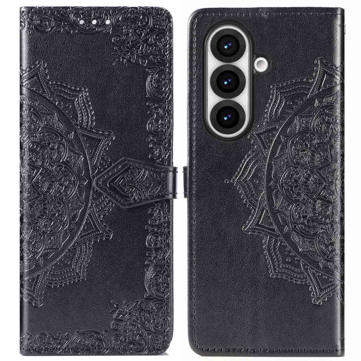 imoshion Mandala Klapphülle für das Samsung Galaxy Fold 7 - Schwarz