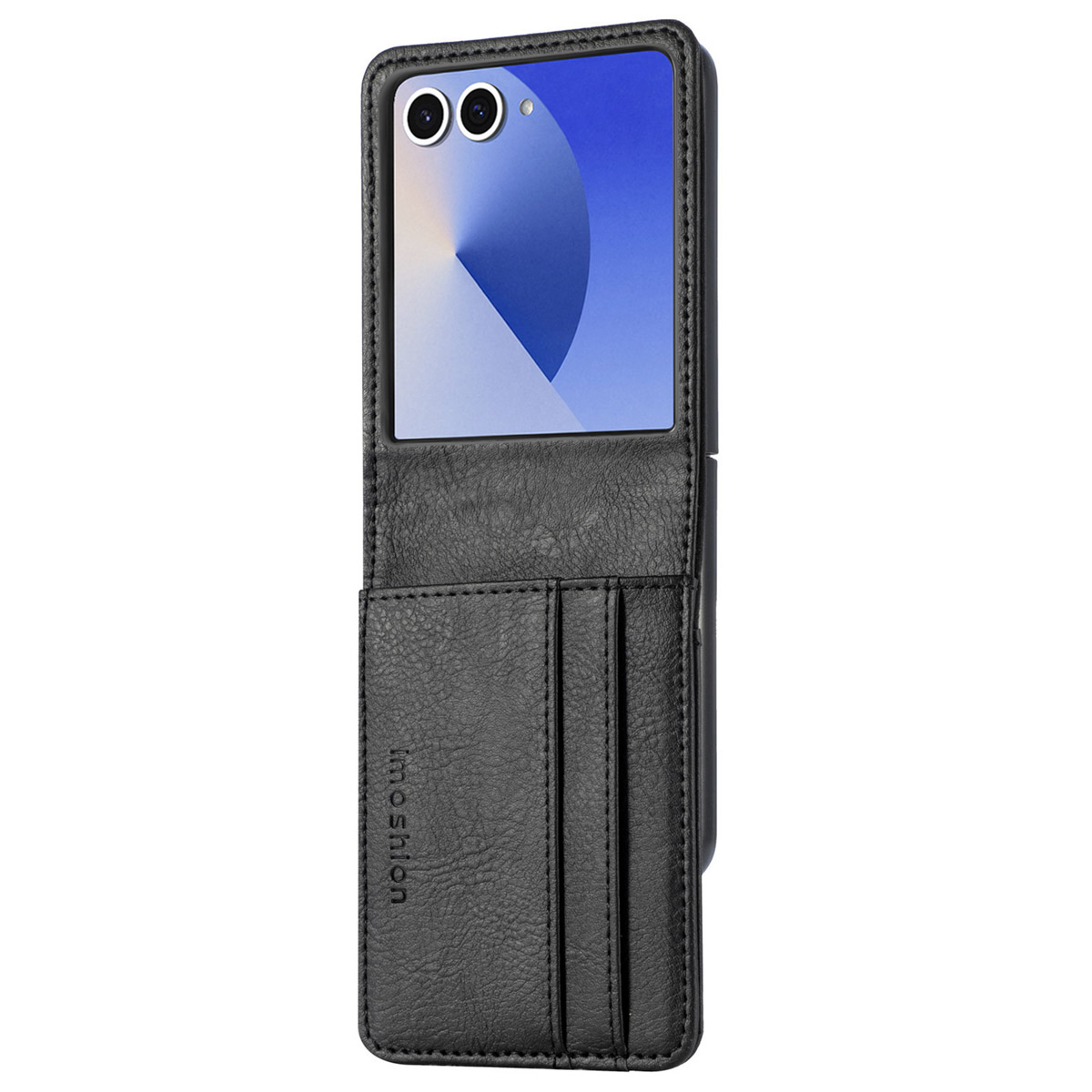 imoshion Luxuriöse Klapphülle für das Samsung Galaxy Z Flip 7 - Schwarz