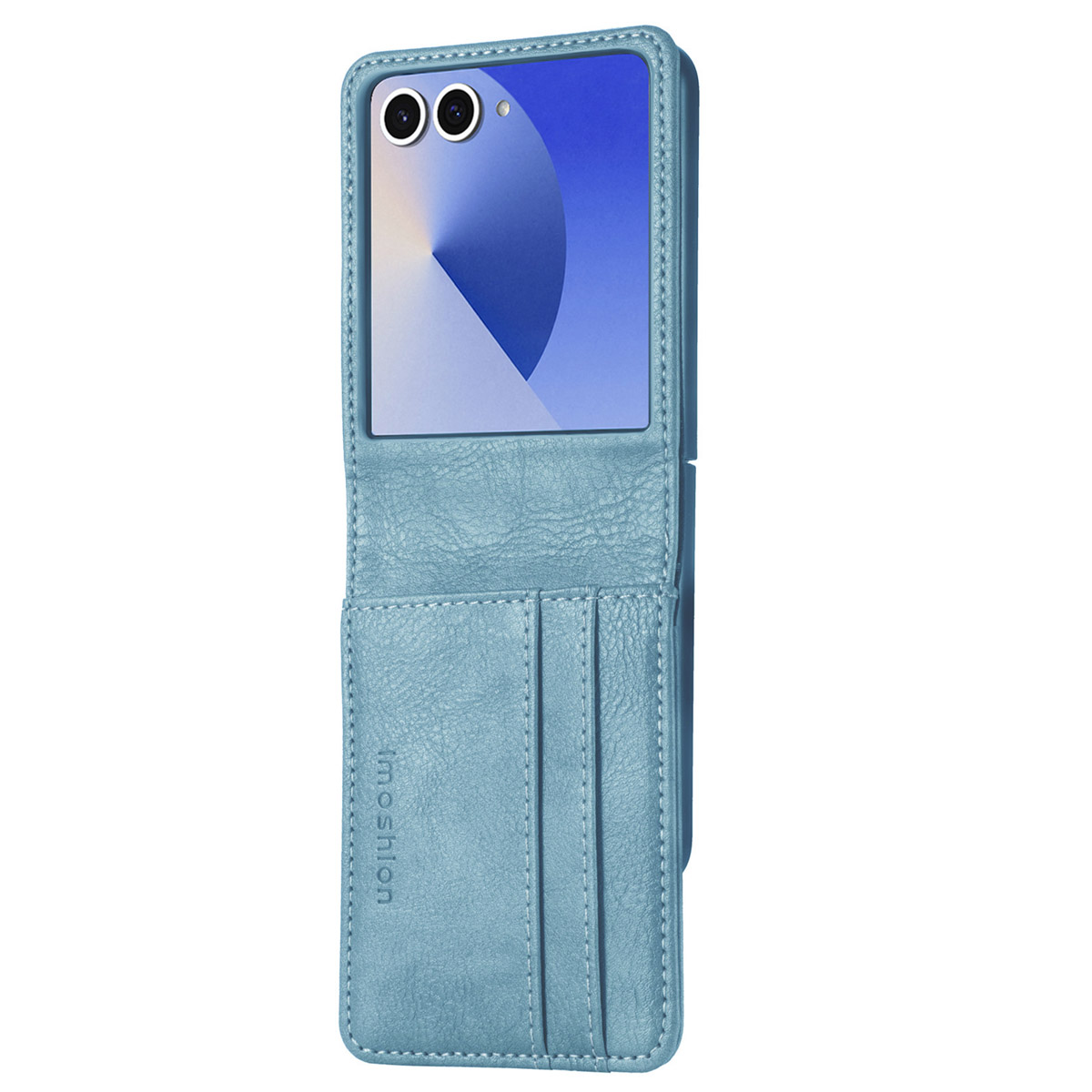 imoshion Luxuriöse Klapphülle für das Samsung Galaxy Z Flip 7 - Hellblau