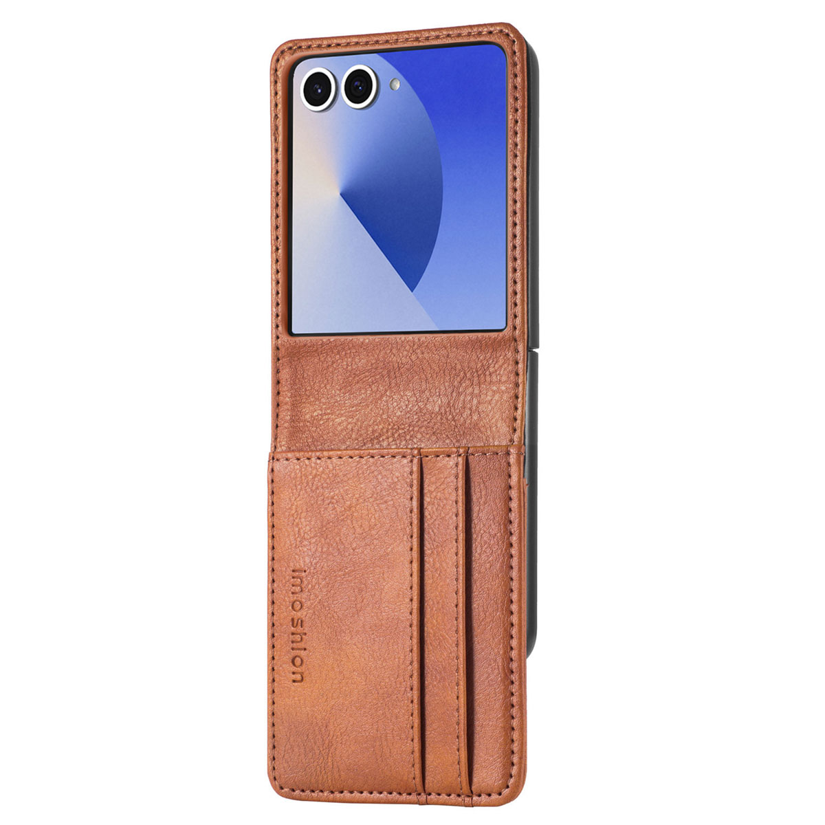 imoshion Luxuriöse Klapphülle für das Samsung Galaxy Z Flip 7 - Braun