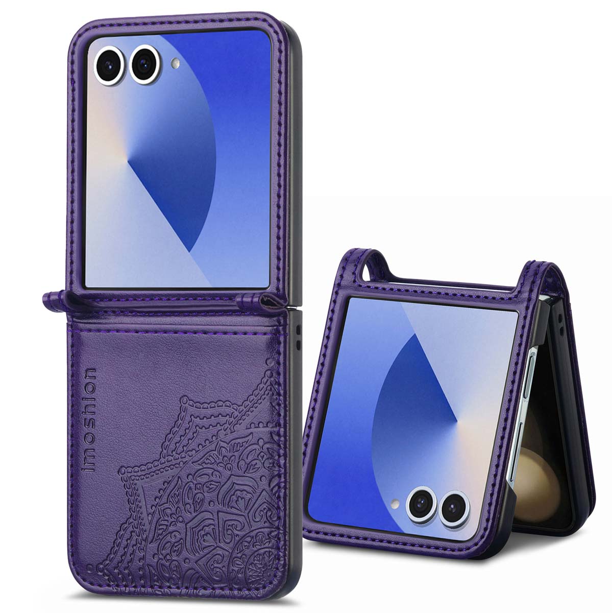 imoshion Mandala Klapphülle für das Samsung Galaxy Z Flip 7 - Violett