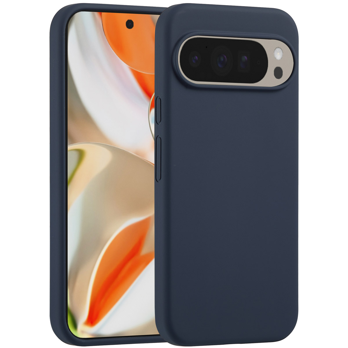 Accezz Liquid Silikoncase für das Google Pixel 10 Pro XL - Dunkelblau