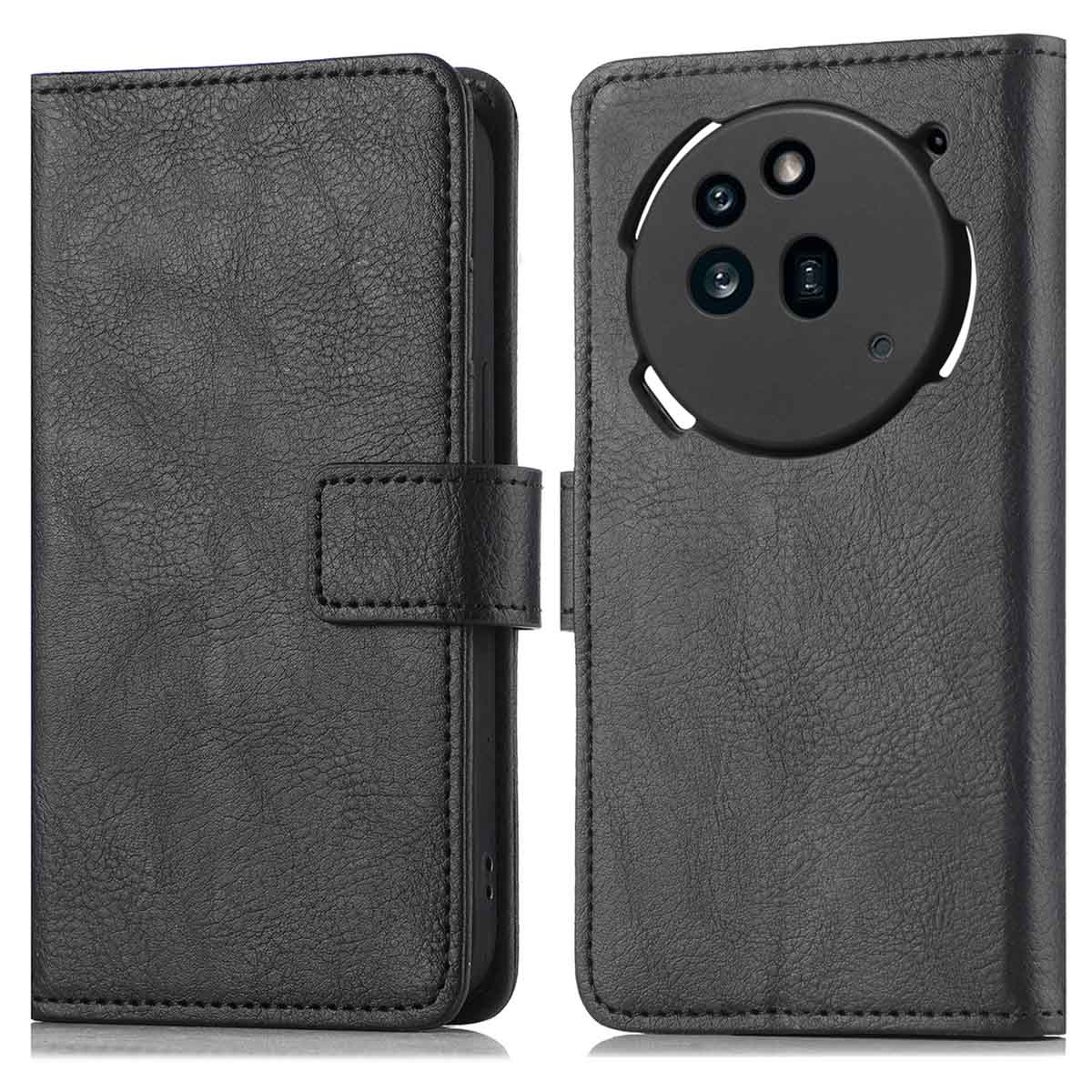 imoshion Luxuriöse Klapphülle für das Nothing Phone (3a) Pro - Schwarz