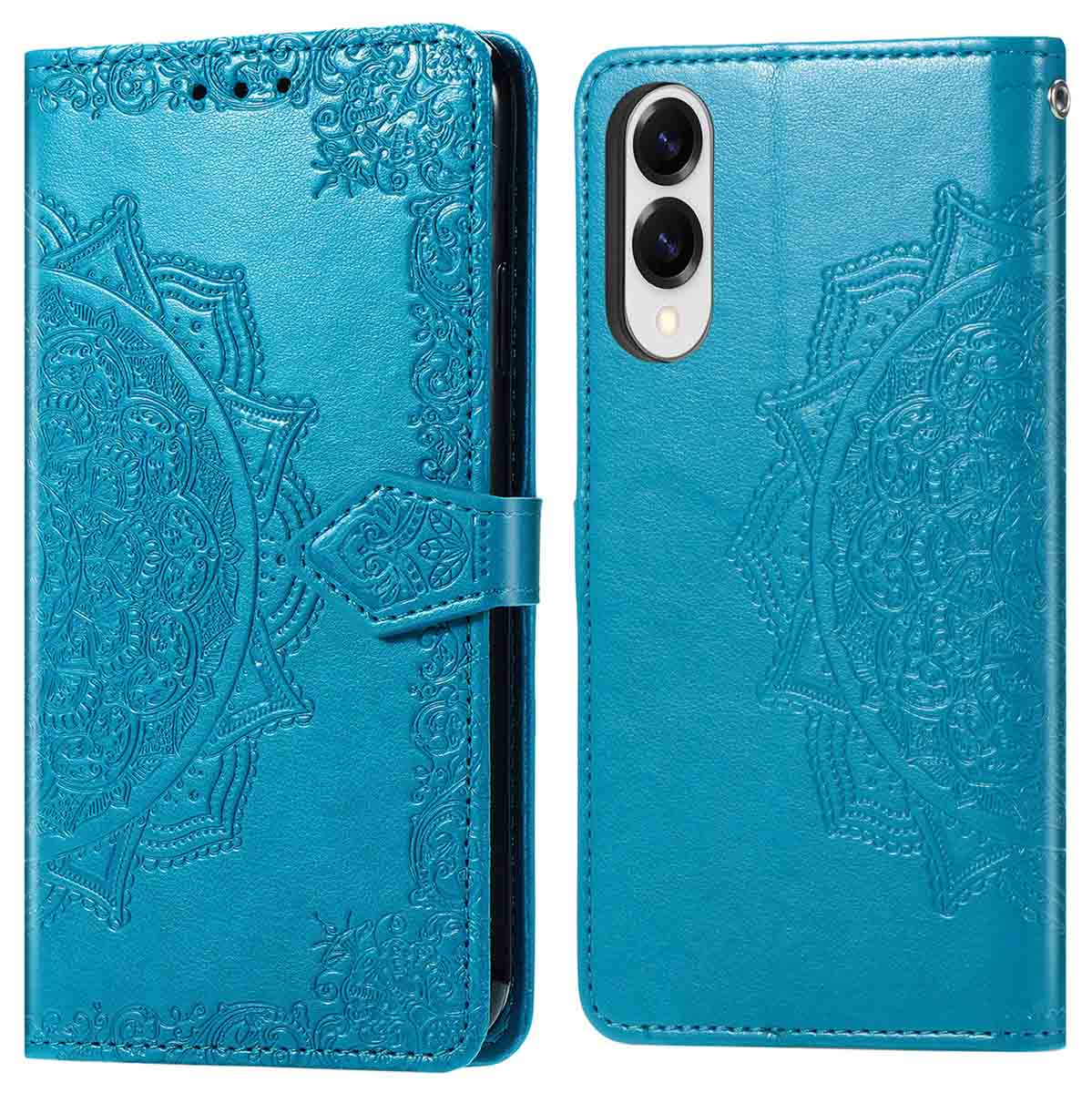 imoshion Mandala Klapphülle für das Samsung Galaxy S25 Edge - Türkis