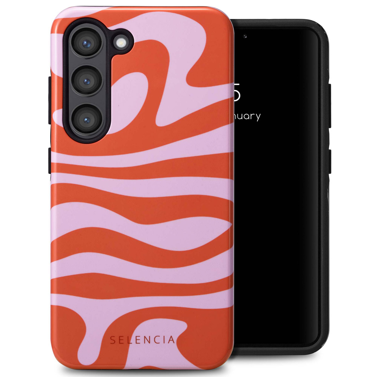 Selencia Vivid Back Cover für das Samsung Galaxy S23 - Dream Swirl Pink