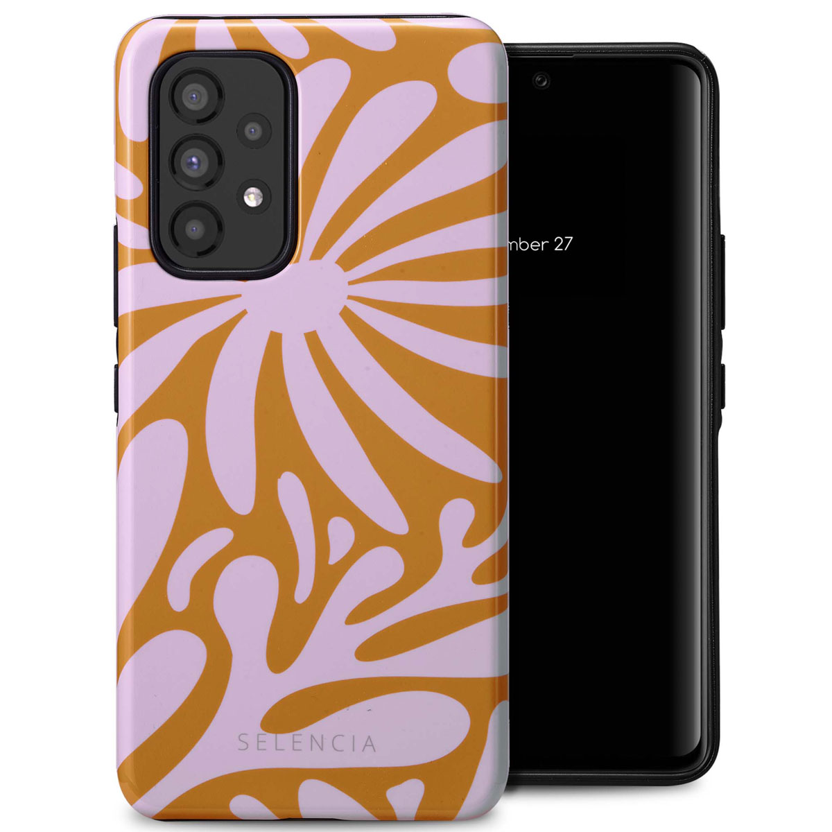 Selencia Vivid Back Cover für das Samsung Galaxy A53 - Modern Bloom Pink
