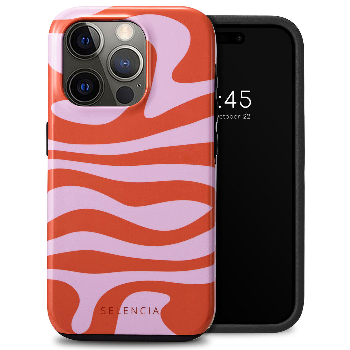 Selencia Vivid Back Cover für das Apple iPhone 15 Pro - Dream Swirl Pink