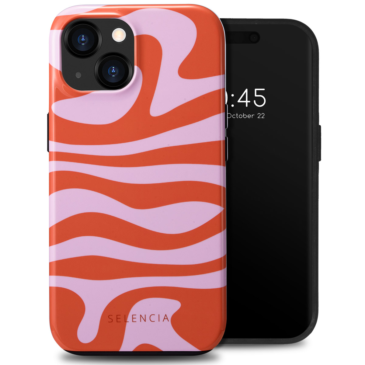 Selencia Vivid Back Cover für das Apple iPhone 15 - Dream Swirl Pink