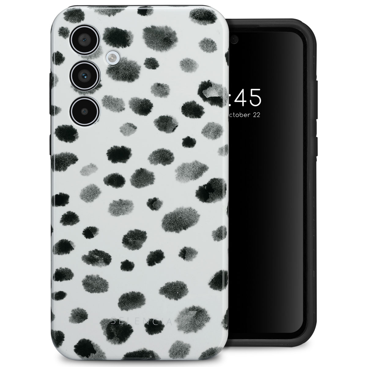 Selencia Vivid Back Cover für das Samsung Galaxy A35 - Trendy Leopard