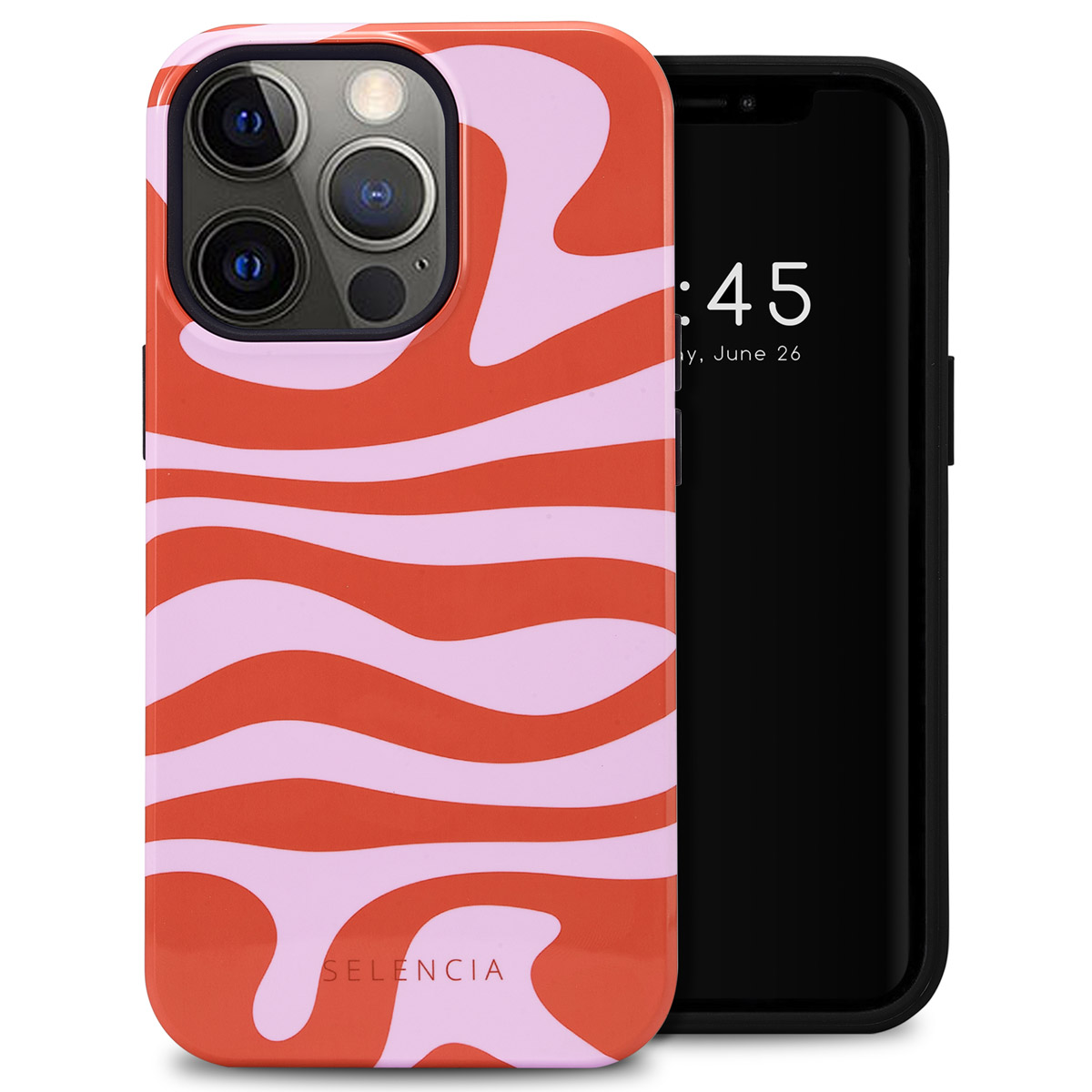 Selencia Vivid Back Cover für das Apple iPhone 13 Pro - Dream Swirl Pink