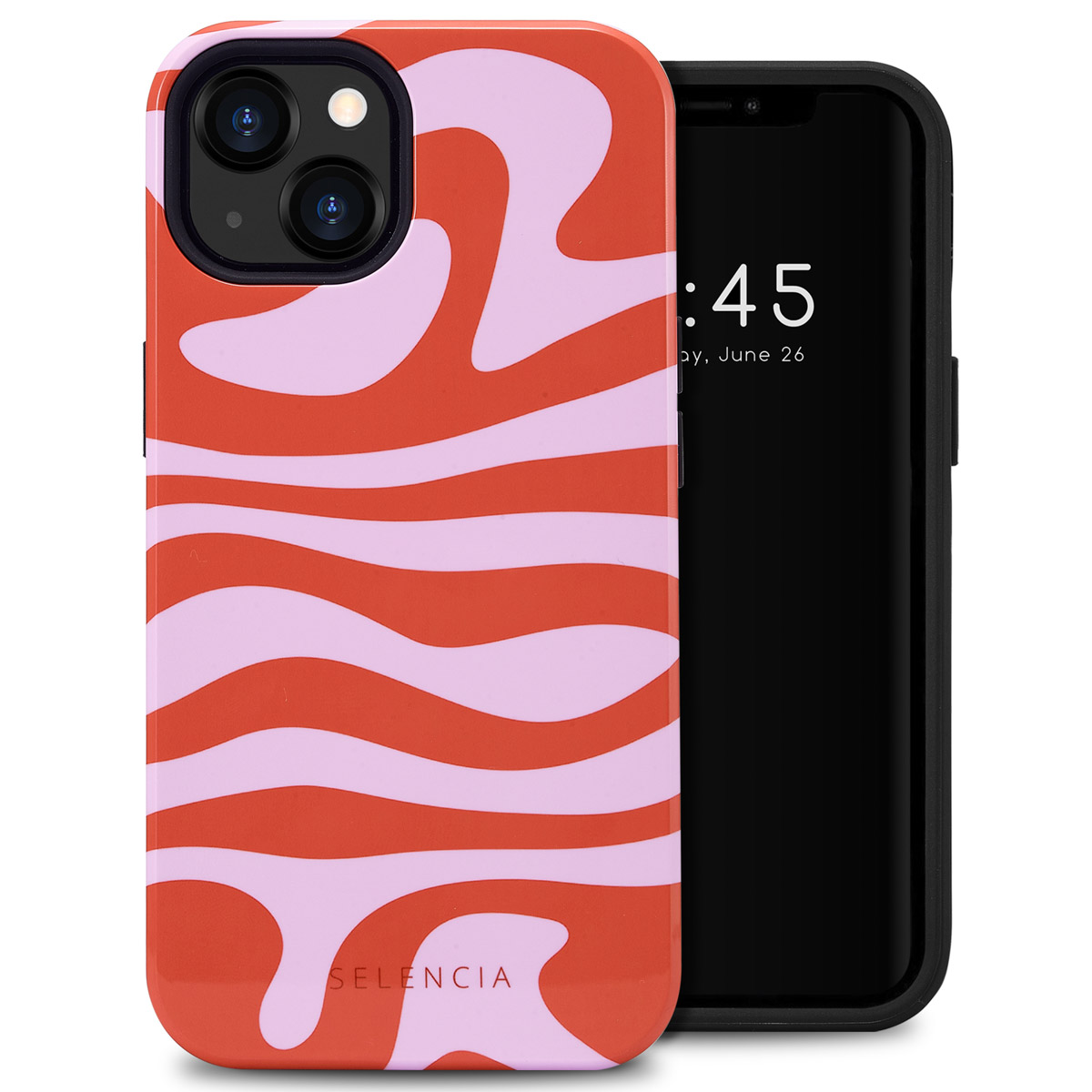 Selencia Vivid Back Cover für das Apple iPhone 13 - Dream Swirl Pink