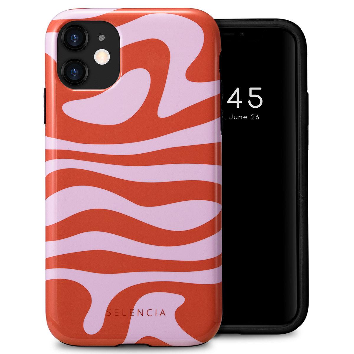 Selencia Vivid Back Cover für das Apple iPhone 11 - Dream Swirl Pink