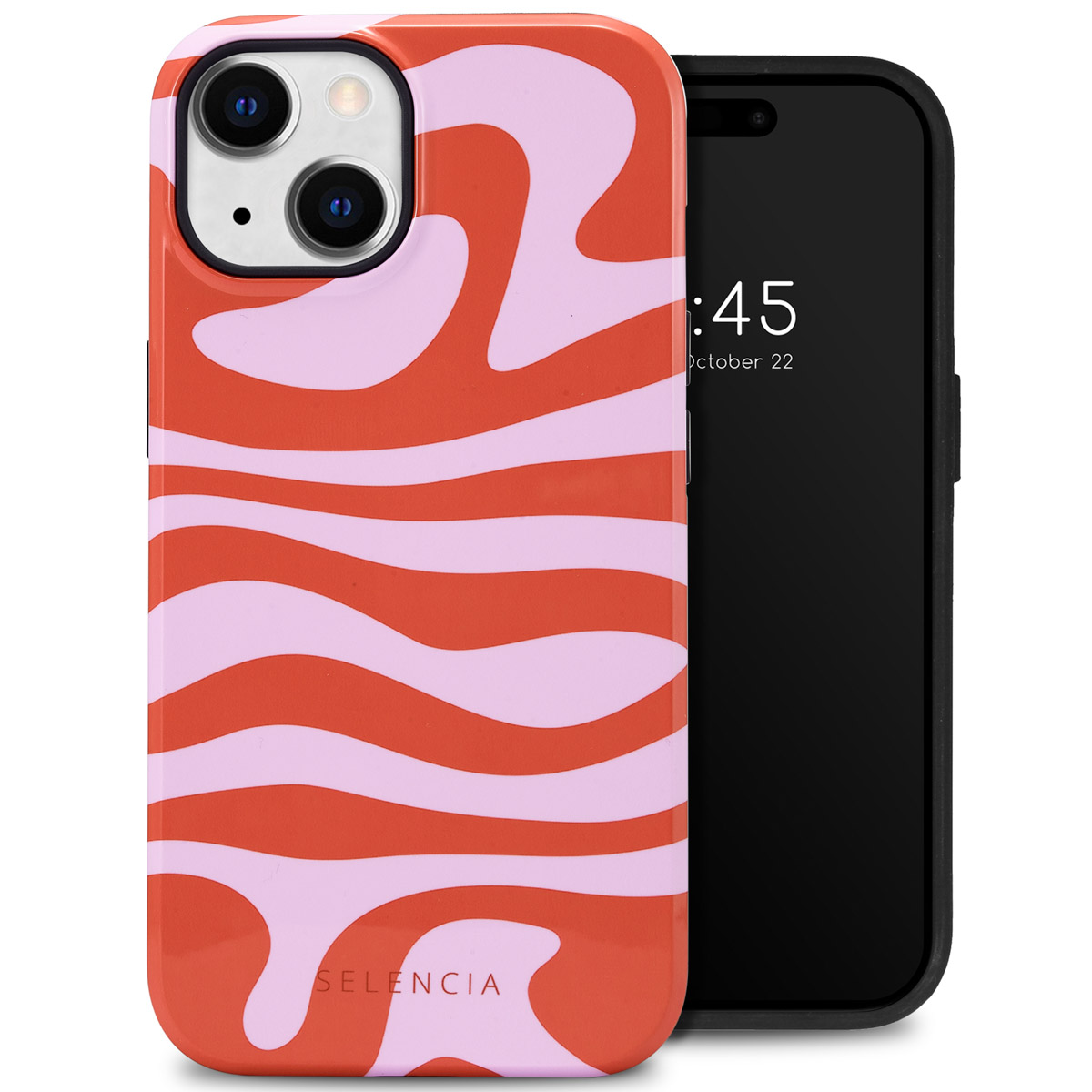 Selencia Vivid Back Cover für das Apple iPhone 14 - Dream Swirl Pink