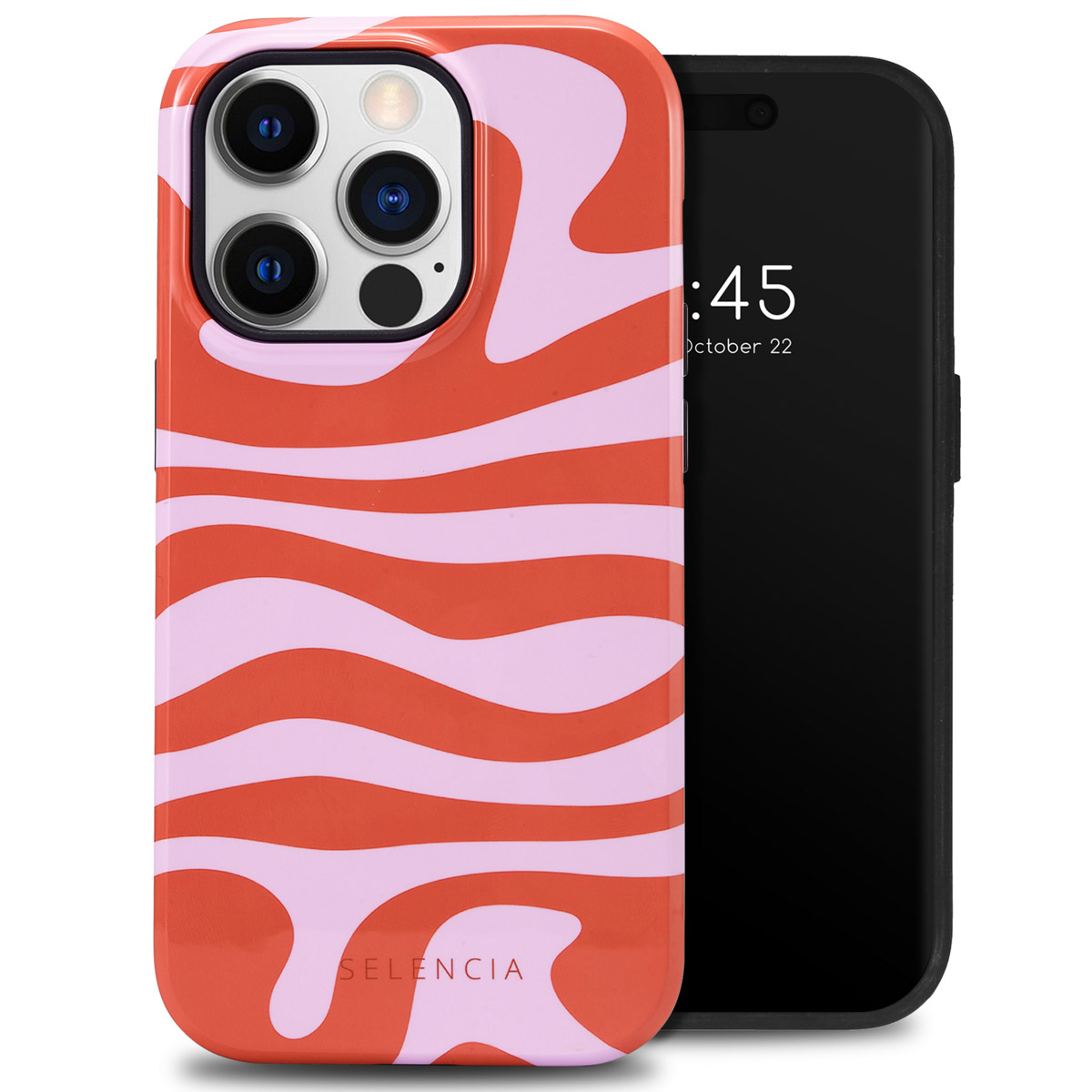 Selencia Vivid Back Cover für das Apple iPhone 14 Pro - Dream Swirl Pink