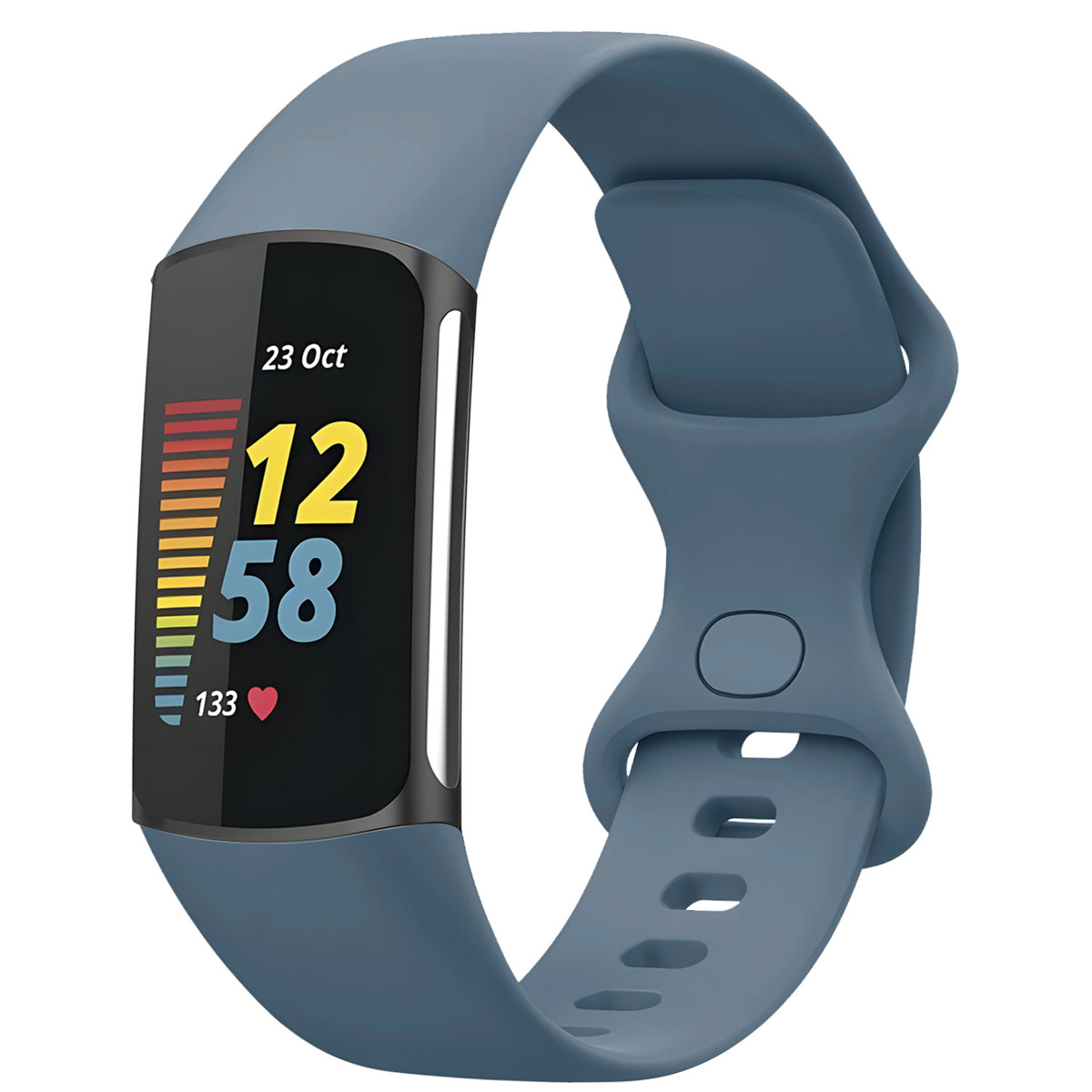 imoshion Silikonband für das Fitbit Charge 5 / 6 - S - Official Blue