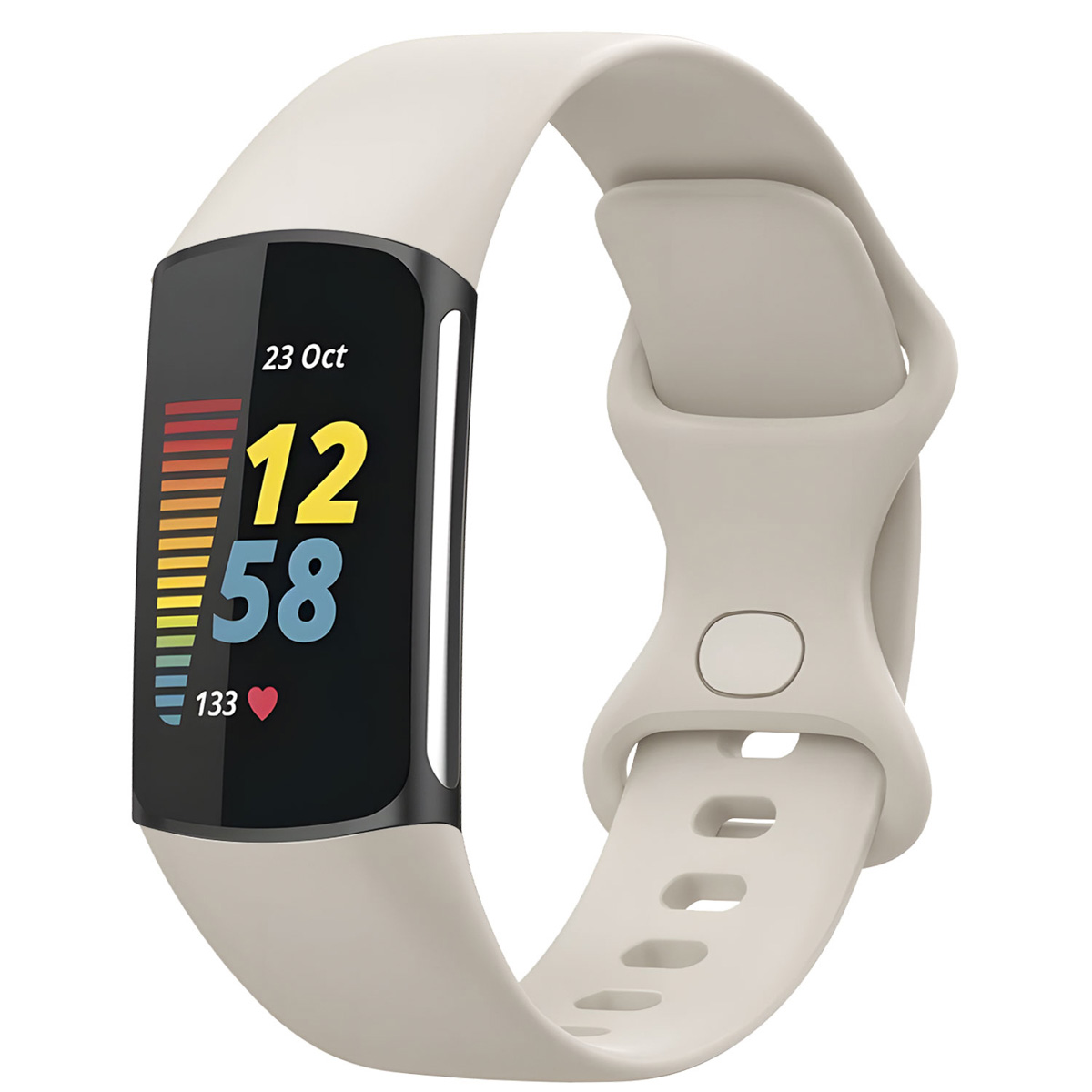 imoshion Silikonband für das Fitbit Charge 5 / 6 - S - Beige