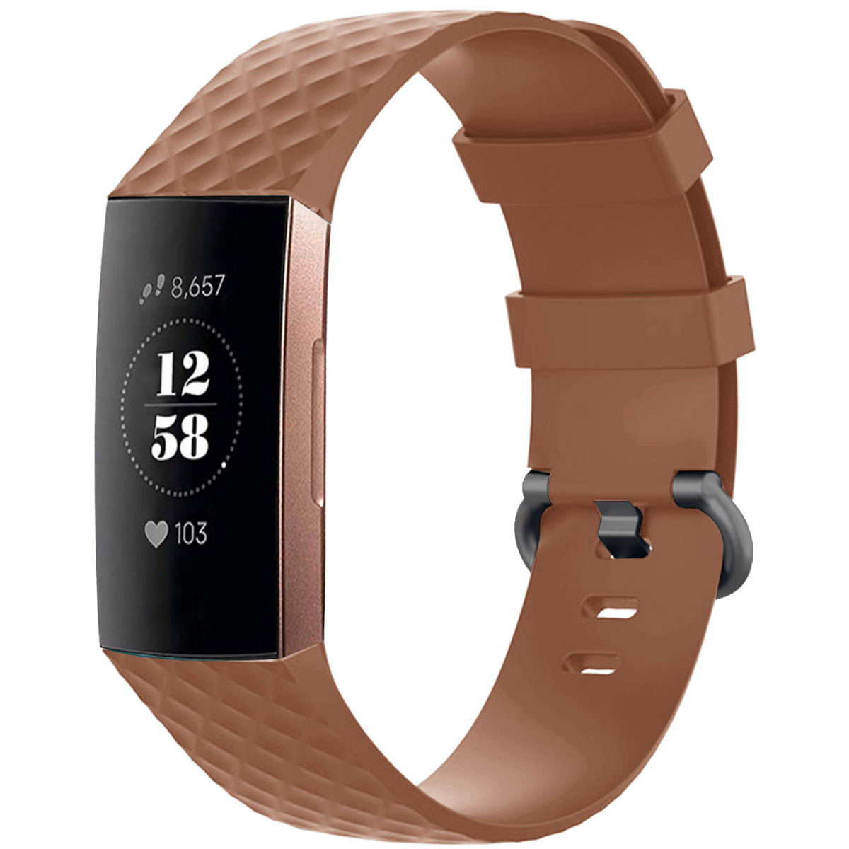 imoshion Silikonband für das Fitbit Charge 3 / 4 - Braun