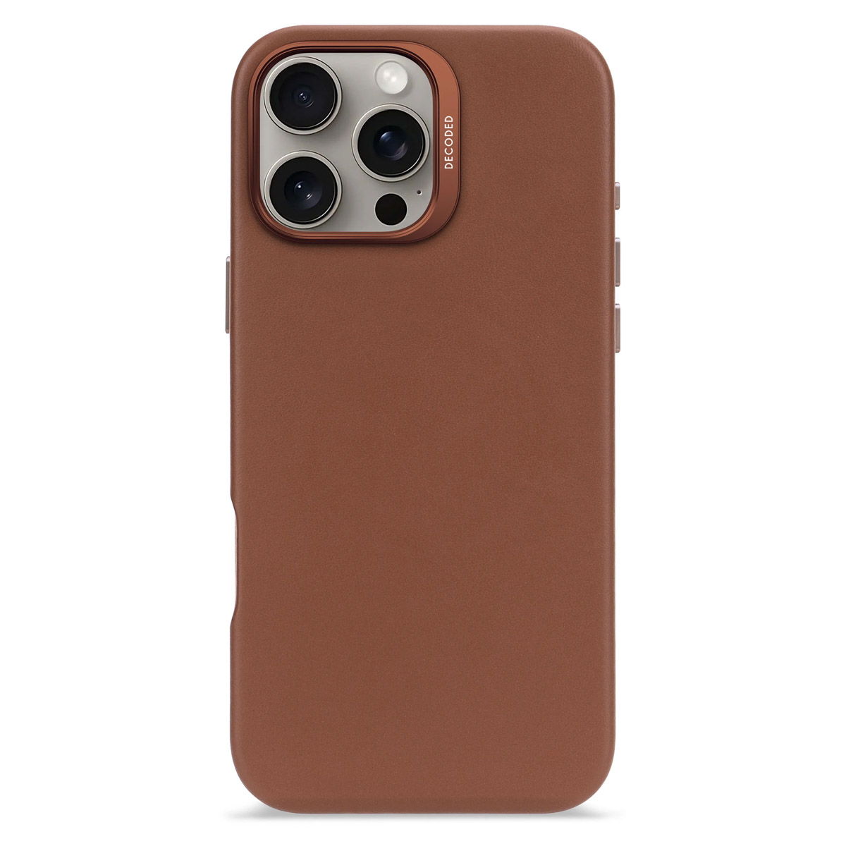 Decoded Leather Backcover MagSafe für das Apple iPhone 16 Pro Max - Tan
